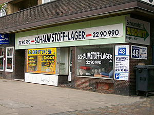 Schaumstoff-Lager Mundsburg Hamburg